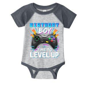 Birthday Boy Time To Level Up Video Game Birthday Gift Boy Infant Baby Jersey Bodysuit