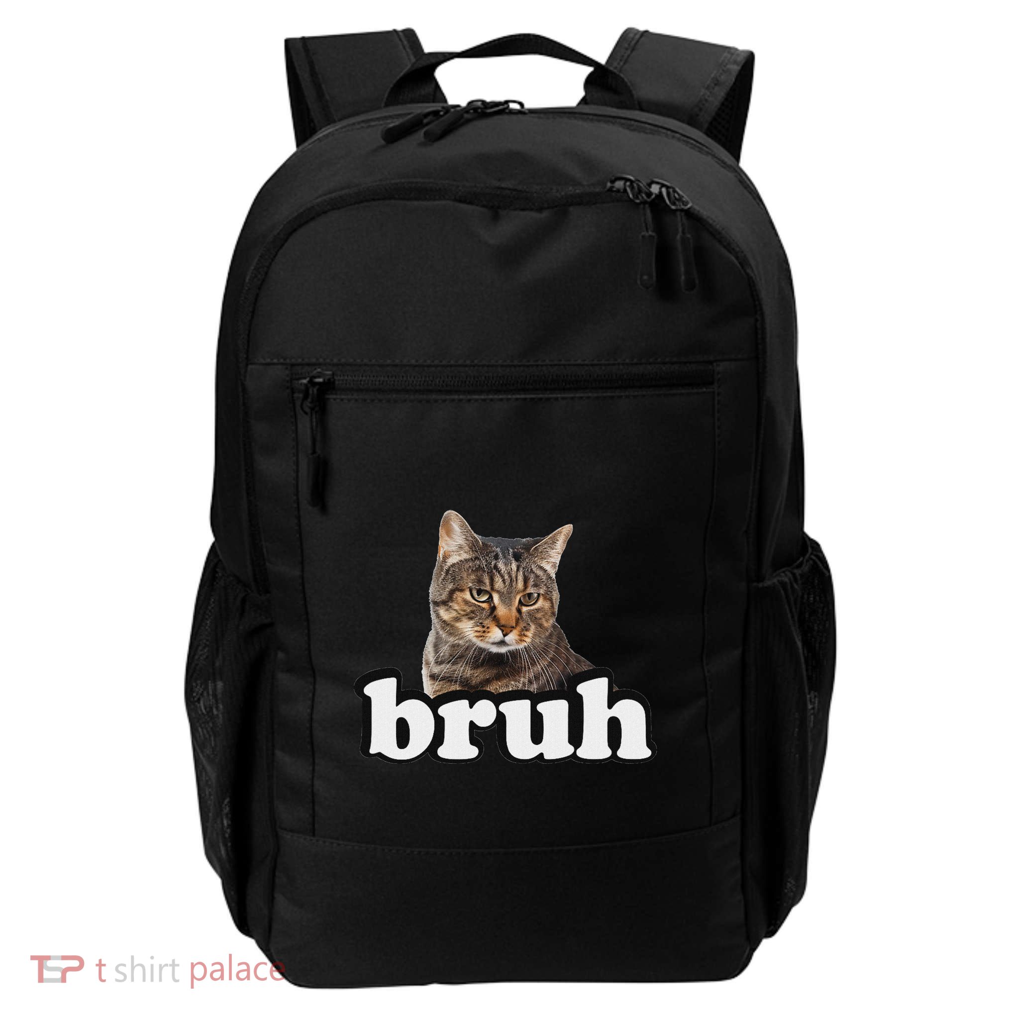 Bruh Brown Tabby Cat Lover Daily Commute Backpack