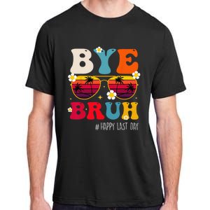 bye bruh teacher happy last day of school Adult ChromaSoft Performance T-Shirt