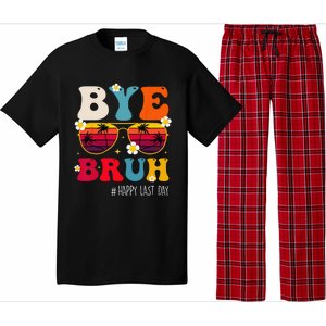 bye bruh teacher happy last day of school Pajama Set