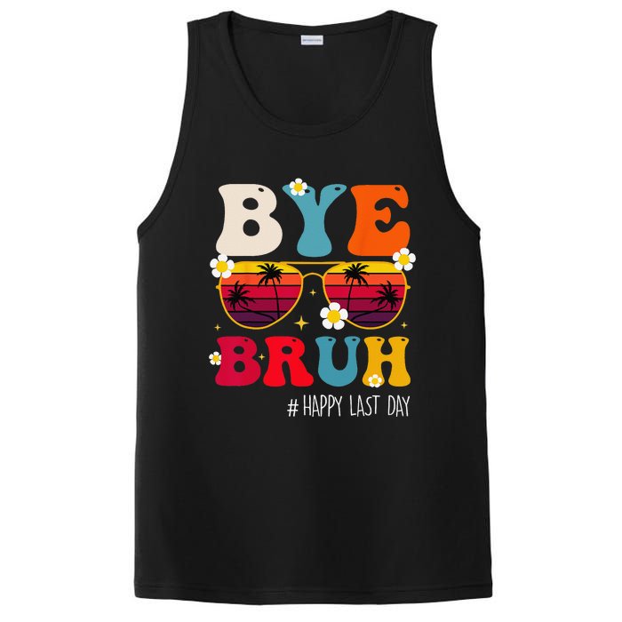 bye bruh teacher happy last day of school PosiCharge Competitor Tank