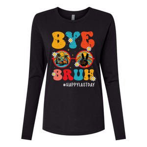 Bye Bruh Teacher Happy Last Day of School Hello Summer Funny Womens Cotton Relaxed Long Sleeve T-Shirt