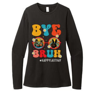 Bye Bruh Teacher Happy Last Day of School Hello Summer Funny Womens CVC Long Sleeve Shirt