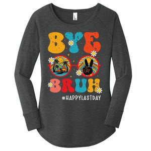 Bye Bruh Teacher Happy Last Day of School Hello Summer Funny Women's Perfect Tri Tunic Long Sleeve Shirt