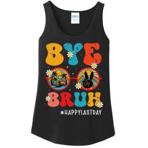 Bye Bruh Teacher Happy Last Day of School Hello Summer Funny Ladies Essential Tank