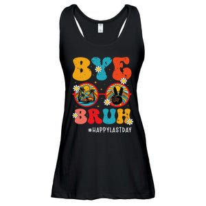 Bye Bruh Teacher Happy Last Day of School Hello Summer Funny Ladies Essential Flowy Tank