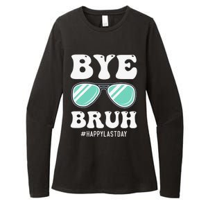 Bye Bruh Teacher Happy Last Day of School Hello Summer Funny Womens CVC Long Sleeve Shirt