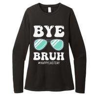 Bye Bruh Teacher Happy Last Day of School Hello Summer Funny Womens CVC Long Sleeve Shirt