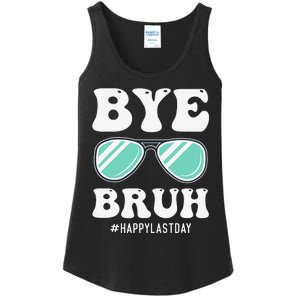 Bye Bruh Teacher Happy Last Day of School Hello Summer Funny Ladies Essential Tank