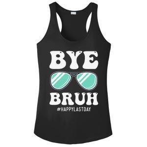 Bye Bruh Teacher Happy Last Day of School Hello Summer Funny Ladies PosiCharge Competitor Racerback Tank