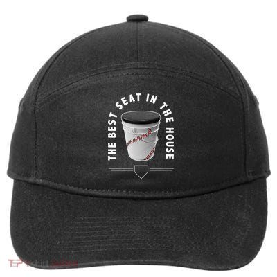 Baseball Bucket The Best Seat In The House Sports 7-Panel Snapback Hat