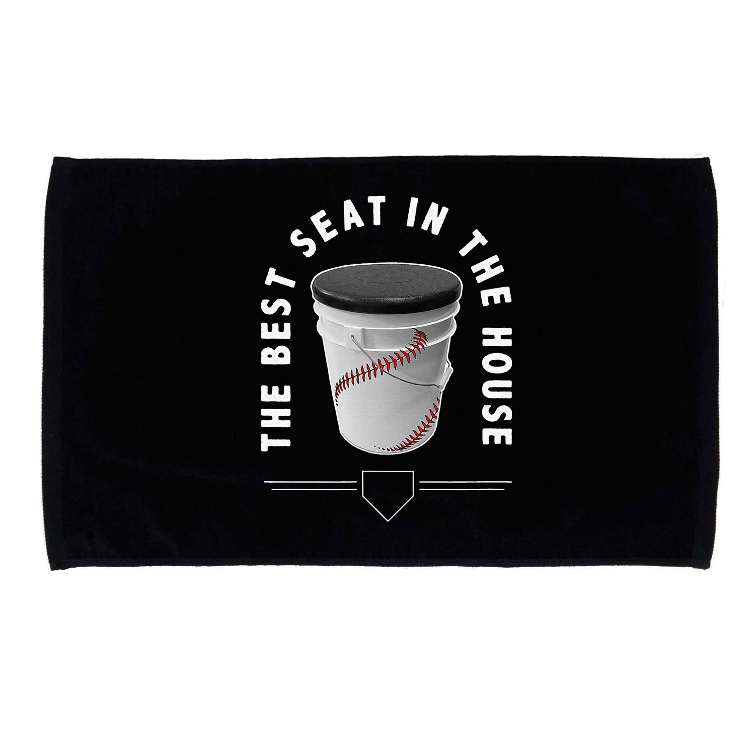 Baseball Bucket The Best Seat In The House Sports Microfiber Hand Towel