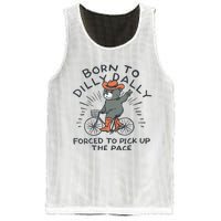 Bear Born To Dilly Dally Forced To Pick Up The Pace Mesh Reversible Basketball Jersey Tank