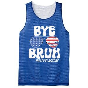 Bye Bruh Teacher Happy Last Day Of School Summer Mesh Reversible Basketball Jersey Tank