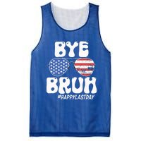 Bye Bruh Teacher Happy Last Day Of School Summer Mesh Reversible Basketball Jersey Tank