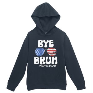 Bye Bruh Teacher Happy Last Day Of School Summer Urban Pullover Hoodie