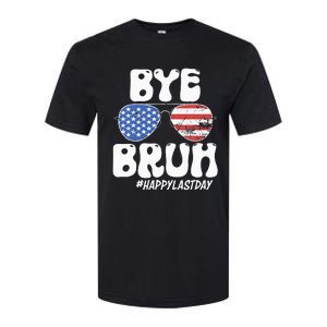 Bye Bruh Teacher Happy Last Day Of School Summer Softstyle CVC T-Shirt