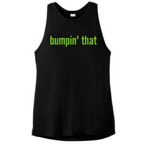 Bratty Bumpin That Brat Themed Bumper Ladies PosiCharge Tri-Blend Wicking Tank