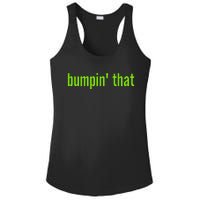 Bratty Bumpin That Brat Themed Bumper Ladies PosiCharge Competitor Racerback Tank