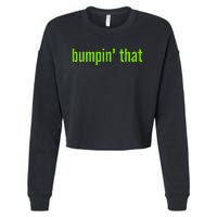 Bratty Bumpin That Brat Themed Bumper Cropped Pullover Crew