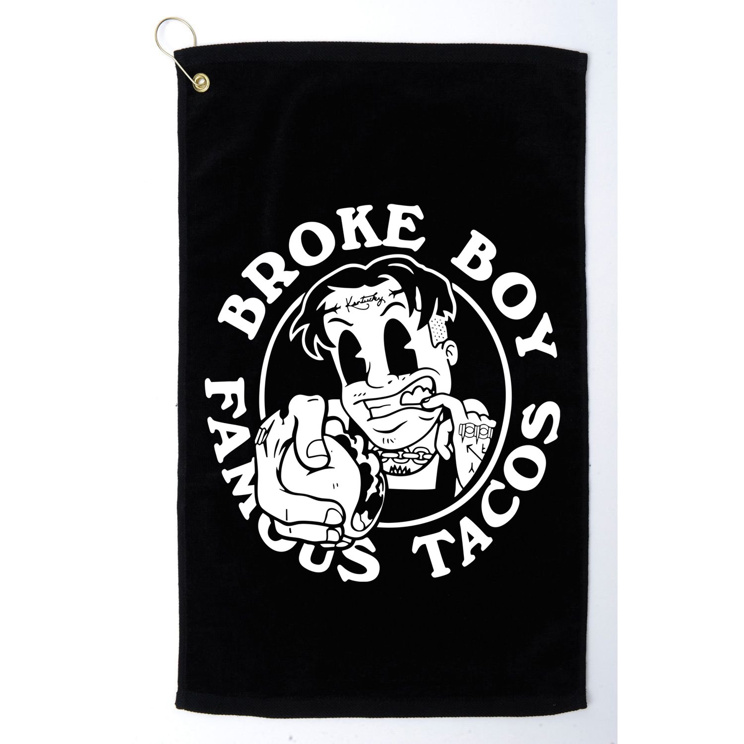 Broke Boy Taco Broke Boy Famous Tacos Golf Towel