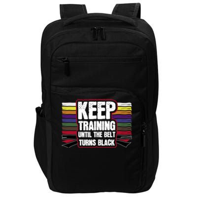 Black Belt Training Martial Arts Taekwondo Gift Idea Gift Impact Tech Backpack