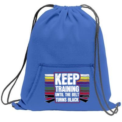 Black Belt Training Martial Arts Taekwondo Gift Idea Gift Sweatshirt Cinch Pack Bag