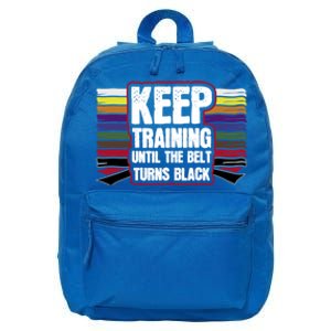 Black Belt Training Martial Arts Taekwondo Gift Idea Gift 16 in Basic Backpack