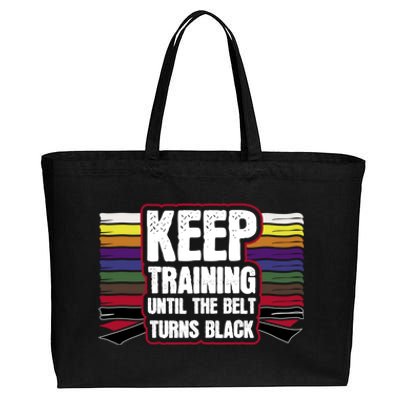 Black Belt Training Martial Arts Taekwondo Gift Idea Gift Cotton Canvas Jumbo Tote