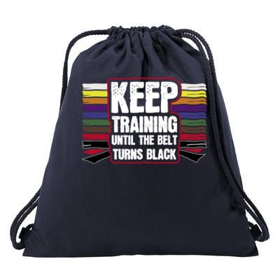 Black Belt Training Martial Arts Taekwondo Gift Idea Gift Drawstring Bag