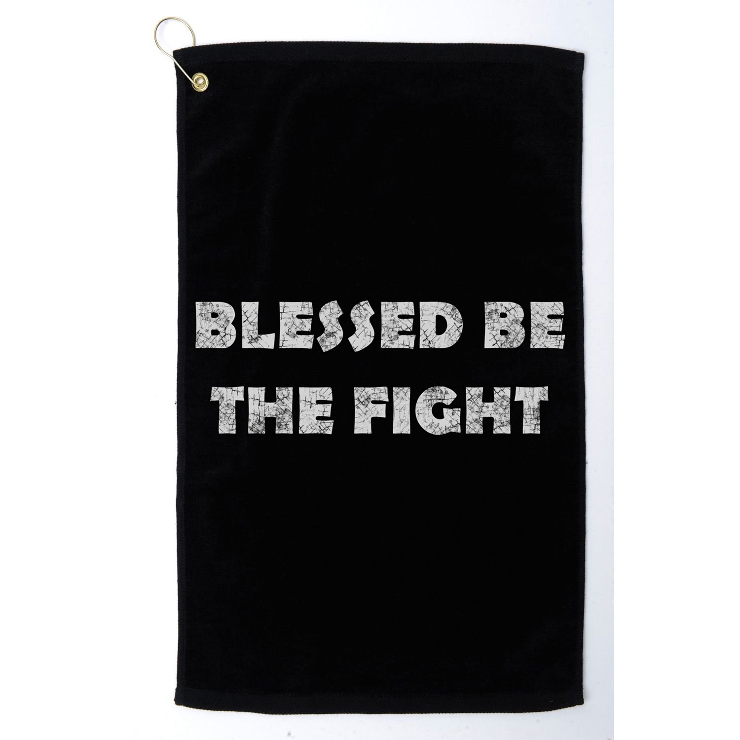 Blessed Be The Fight Gift Golf Towel