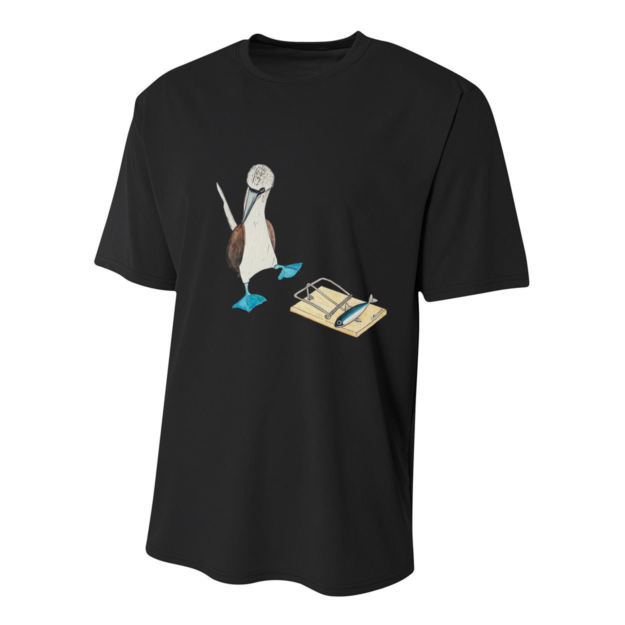 Bluefooted Booby Trap Youth Performance Sprint T-Shirt