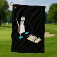 Bluefooted Booby Trap Golf Towel