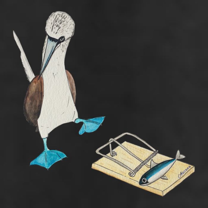 Bluefooted Booby Trap Golf Towel