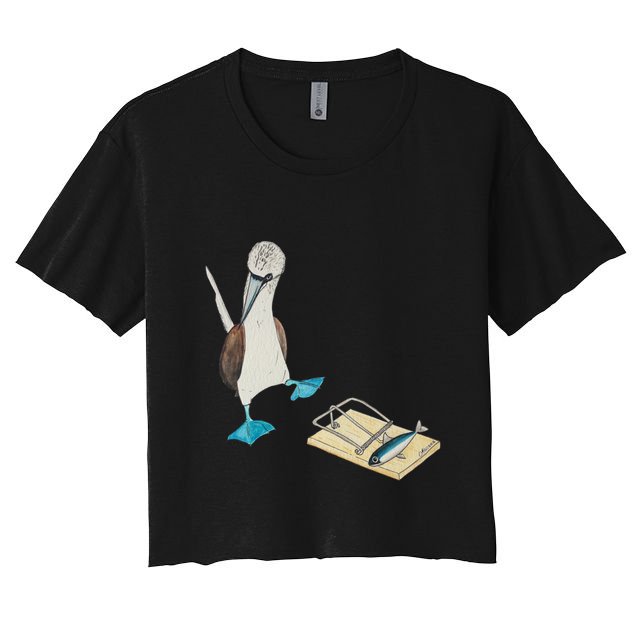 Bluefooted Booby Trap Crop Top