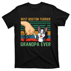 Best Boston Terrier Grandpa Ever T-Shirt