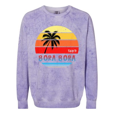 Bora Bora Tahiti Colorblast Crewneck Sweatshirt