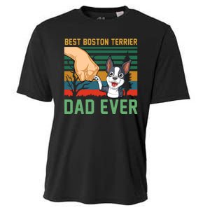 Best Boston Terrier Dad Ever Cooling Performance Crew T-Shirt