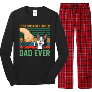 Best Boston Terrier Dad Ever Long Sleeve Pajama Set