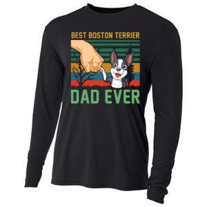 Best Boston Terrier Dad Ever Cooling Performance Long Sleeve Crew