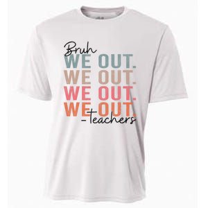 Bye Bruh Teacher Happy Last Day Of School Hello Summer Funny Cooling Performance Crew T-Shirt