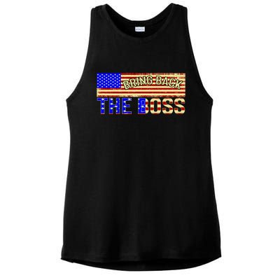 Bring Back The Boss Donald Trump Ladies PosiCharge Tri-Blend Wicking Tank