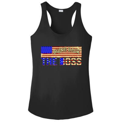 Bring Back The Boss Donald Trump Ladies PosiCharge Competitor Racerback Tank