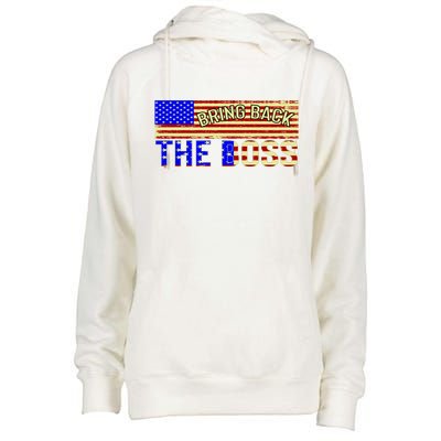 Bring Back The Boss Donald Trump Womens Funnel Neck Pullover Hood