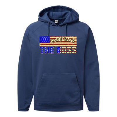 Bring Back The Boss Donald Trump Performance Fleece Hoodie