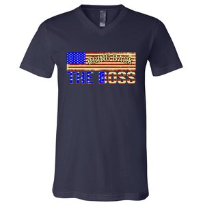 Bring Back The Boss Donald Trump V-Neck T-Shirt