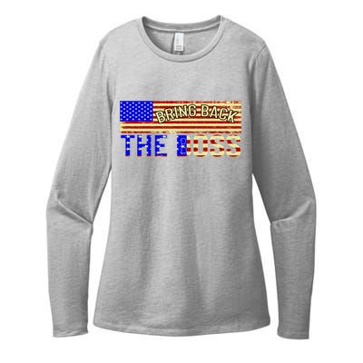 Bring Back The Boss Donald Trump Womens CVC Long Sleeve Shirt