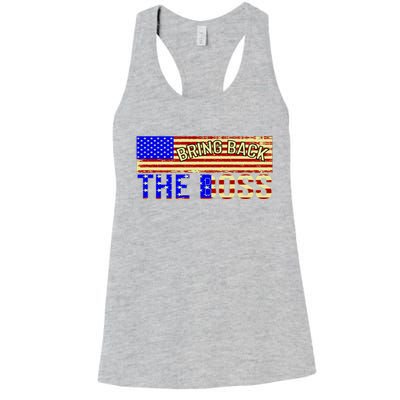 Bring Back The Boss Donald Trump Women's Racerback Tank