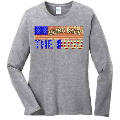 Bring Back The Boss Donald Trump Ladies Long Sleeve Shirt