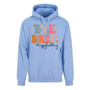 Bye Bruh Teacher Happy Last Day Of School Bruh Teacher Unisex Surf Hoodie